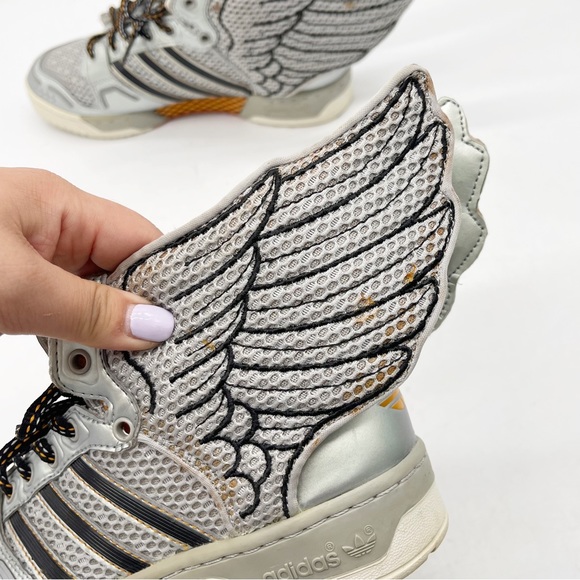 Adidas Jeremy Scott JS Wings 2.0 Lace Up Zip Sneakers Womens Size 6.5 G61109 - Picture 16 of 16
